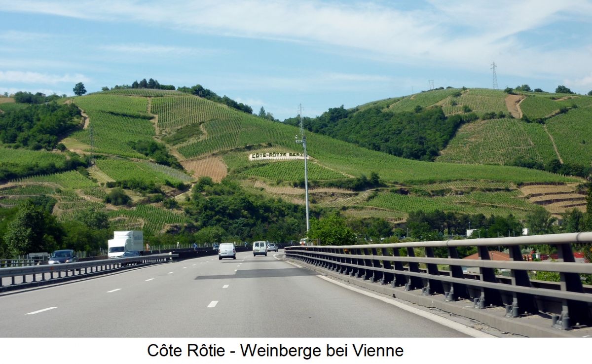 Côte Rôtie - Weinberge bei Vienne