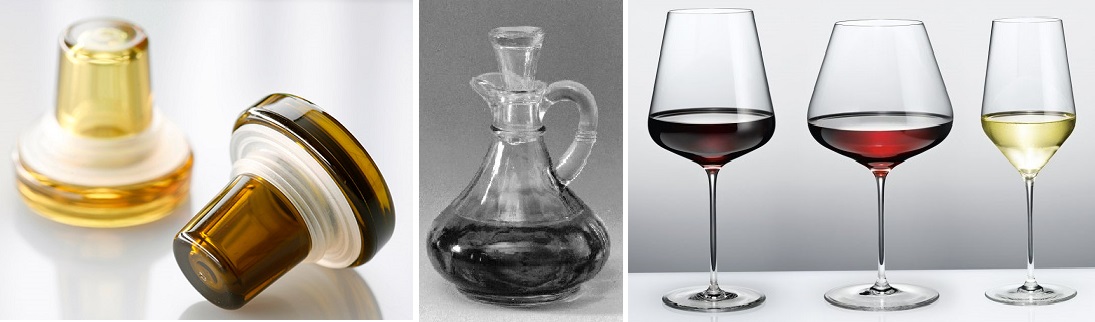 Glas - Glaskorken, Karaffe, Weingläser