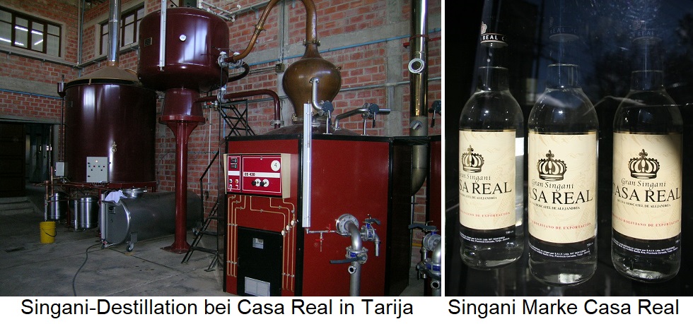 Sigani - Destillationsapparat und Flaschender Marke Casa Real